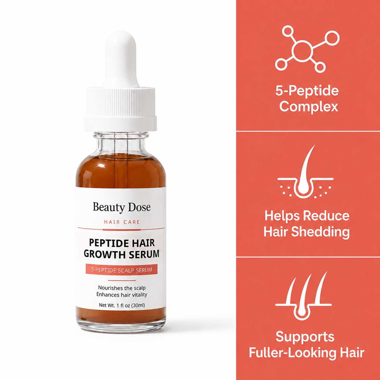 Beauty Dose Peptide Hair Serum