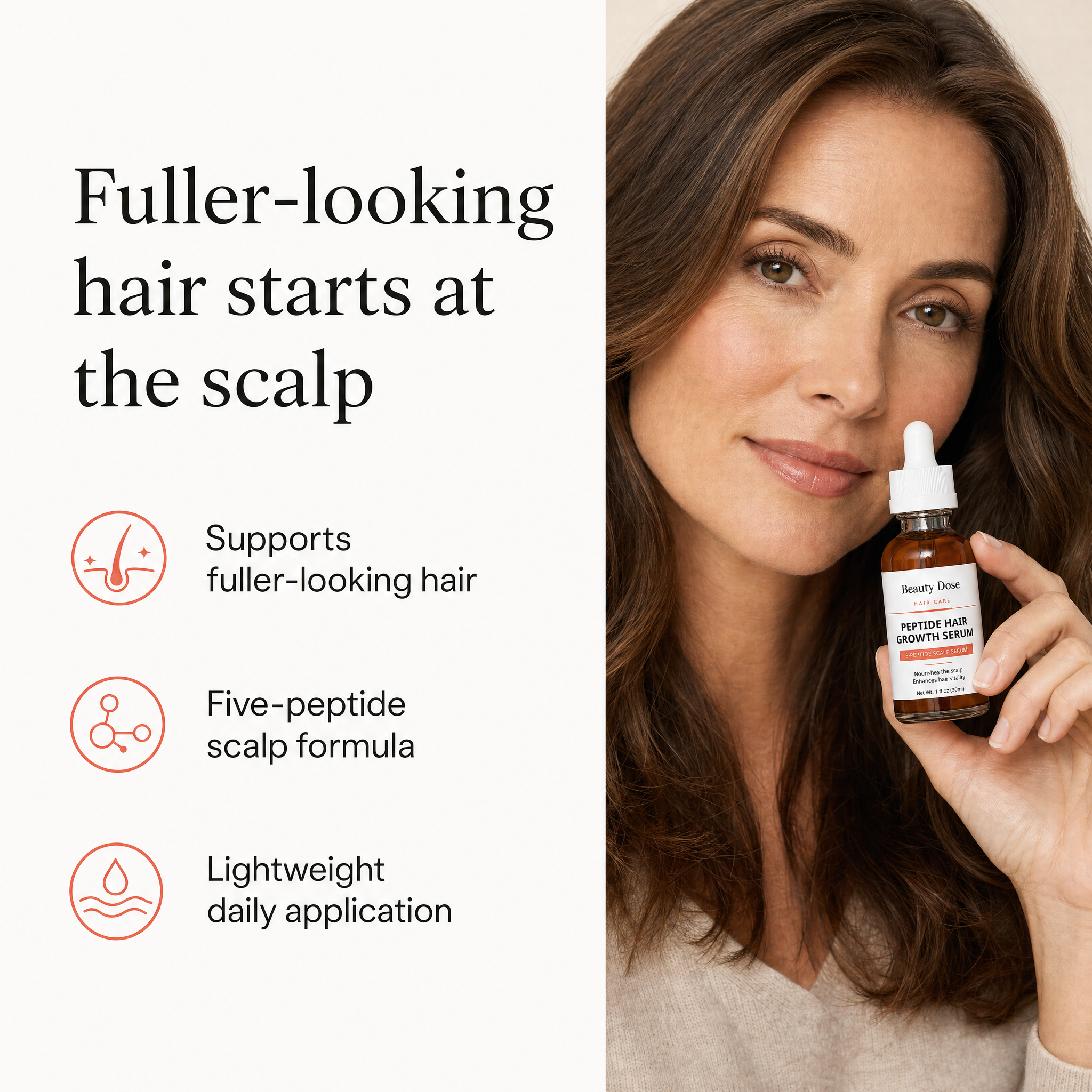 Beauty Dose benefits for fuller-looking hair